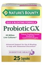 Naturens Bounty Probiotic GX, Hjælper med lejlighedsvis gas og bloating, Kosttilskud, fordøjelsessygdomme, 25 kapsler