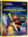 National Geographic Bedøvelse Kemi Set - Mega Science Kit med 45 Easy Experiments- Make a Volcano and Launch a Rocket, STEM Projekter for Kids Age 8-12, Science Legetøj (eksklusive)