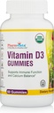 Vitamin D3 Gummies- Tasty Gelatin- Free Gluten- Free Way to take Your Sunshine Vitamin (60 Count Cherry Flavor)
