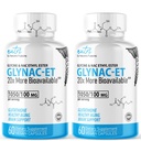 Naturens Fusions GlyNAC- ET NAC Supplement N- Acetyl Cysteine Ethyl Ester - 20x Mere Biotilgængelig - Glycin & N- acetylcysteine Ethyl Ester Anti Aging Supplement, Boost Glutathion Pack of 2- 120 Greve