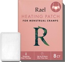 Rael Herbal opvarmning Patches, Periode kramper Relief, varmebehandling, Ultra Thin Design, On The Go Size, for alle hudtyper (8 Greve)