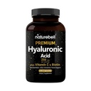NatureBell Hyaluronsyre Kosttilskud 250 mg • 124; 240 kapsler, med Biotin 5000mcg & C-vitamin 25mg, 3 i 1 Support