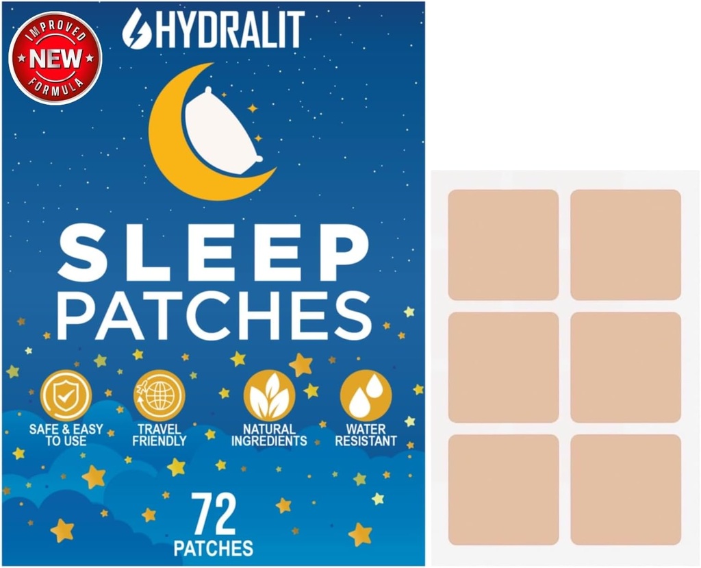 Soveplastre for voksne ekstra styrke Sovestøtte Patch Melatonin Restainable Nights Time- Udgivet Formel Skin Jet Lag rejse venligt sidste hele natten Mænd og kvinder bedre morgen 72 Pack