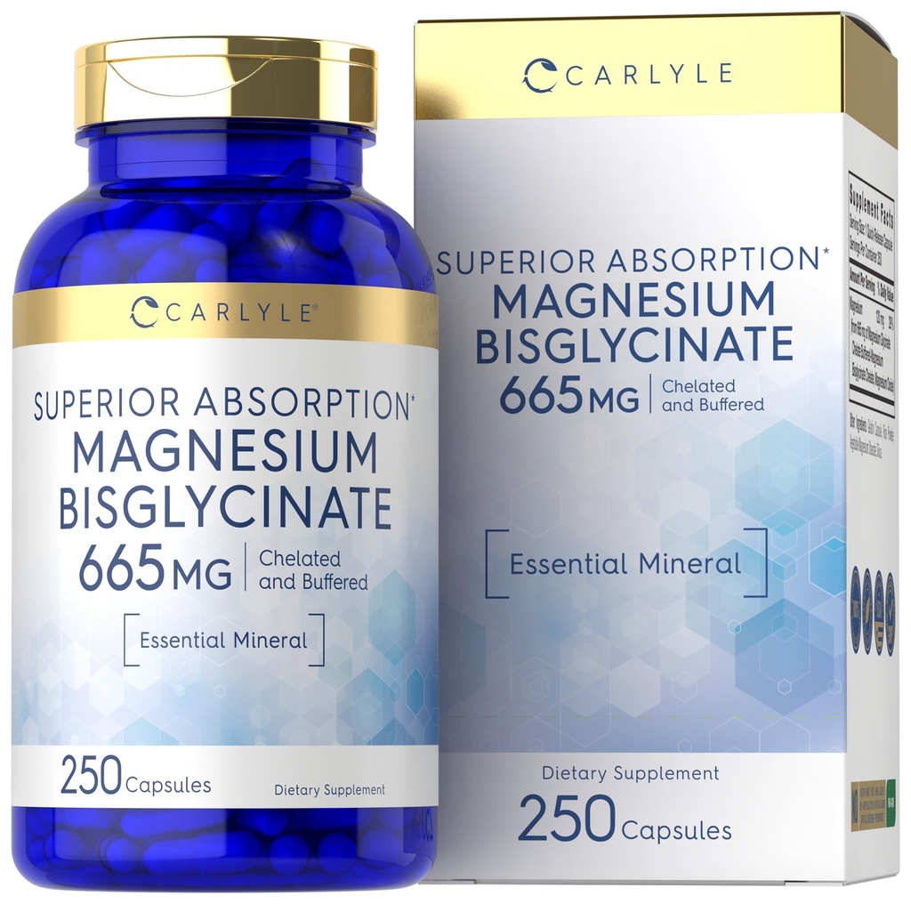 Carlyle Buffered Magnesium Bisglycinate 665 mg
