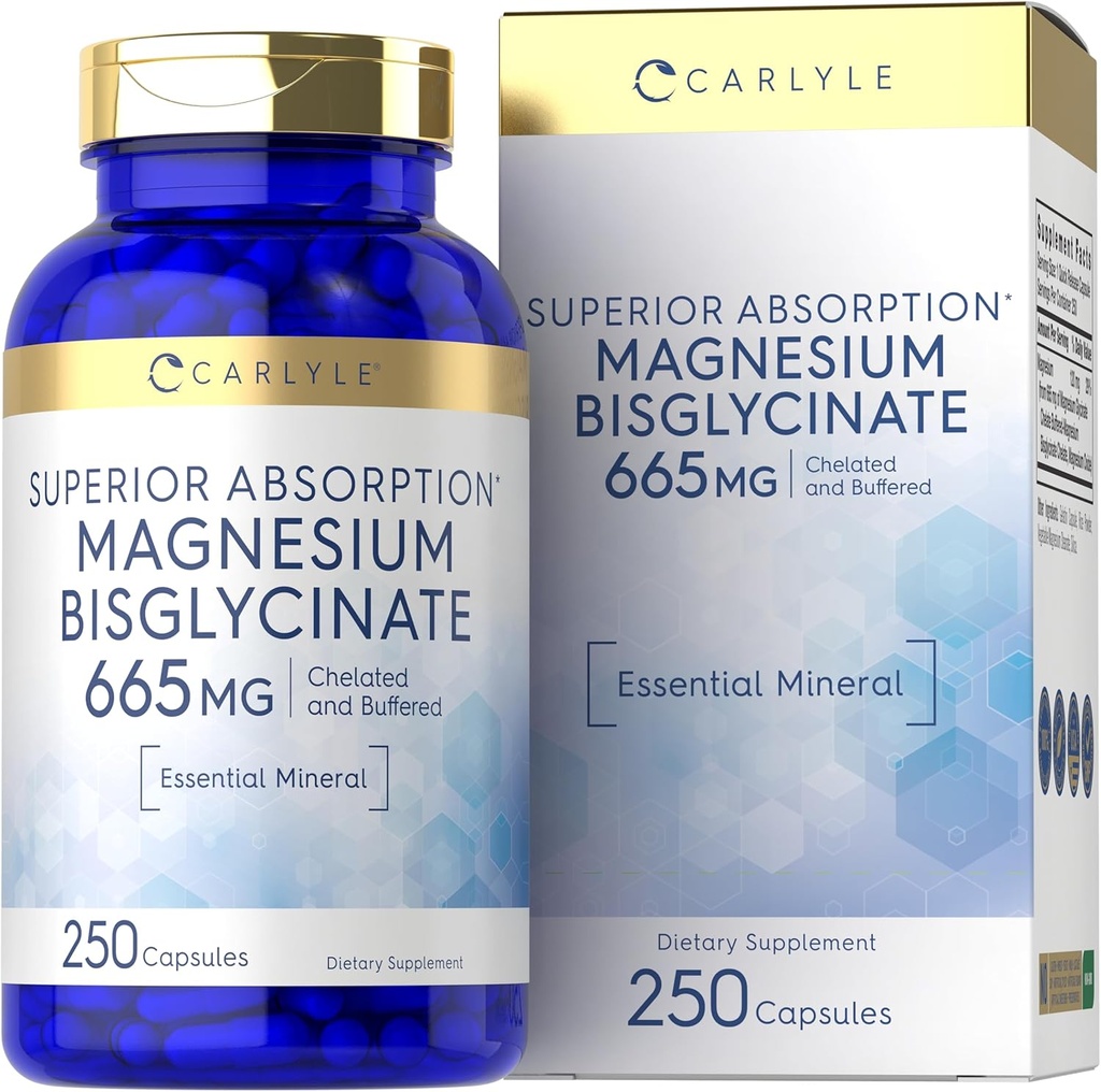 Carlyle Buffered Magnesium Bisglycinate 665 mg