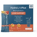 Hydralyte Leverstøtte + Electrolyte Mix med mælk tidsel, gurkemeje, Ingefær, Prickly Pære, Green Tea Extract Formuleret til hurtig rehydrering (Variety Flavor, 30 Pakets)