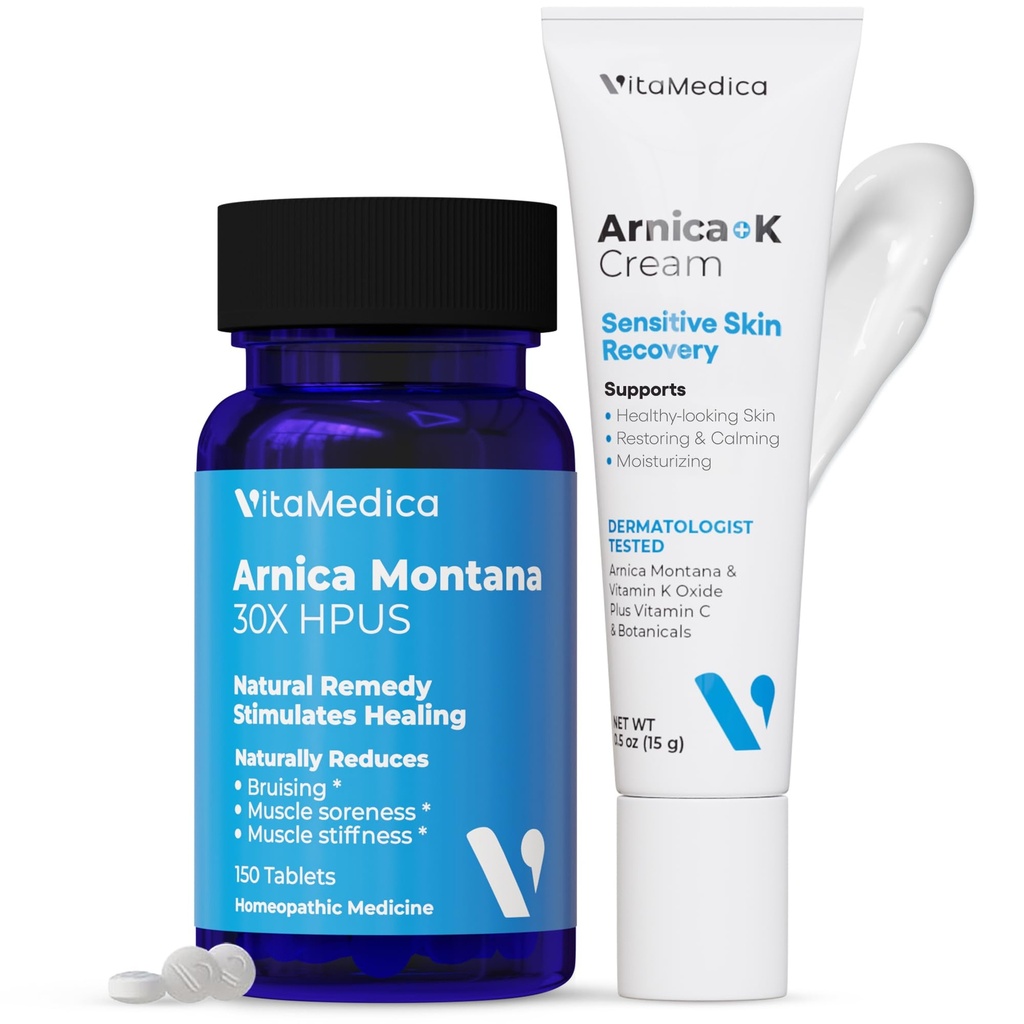 VitaMedica + 124; Arnica Montana 30X & Arnica Cream Bundle