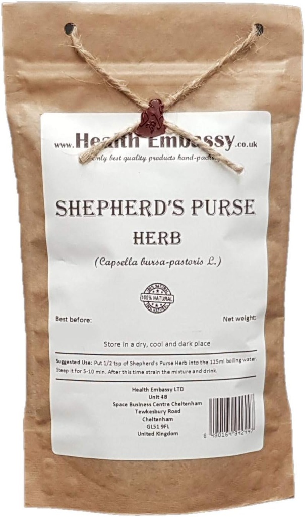 Sundhed Ambassade Shepherds Purse Herb Yep 124; Capsella bursa- pastoris Mep 124; Urtete (50g)