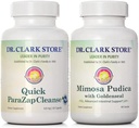 Dr. Clark Store Quick para- Zap Cleanse & Mimosa Pudica - Kraftfuld Cleanse, Detox Support & Gut Health Formel
