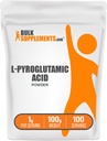 Bulkkaddiments.com L- Pyroglutaminsyre Pulver - Pyroglutaminsyre Kosttilskud, Aminosyre tillæg - for Well- Being, Gluten Free, 1g per servering, 100g (3,5 oz) (Pack of 1)