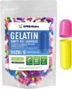 XPRS Nutra Størrelse 5 Tomme kapsler - 100 Tæl meget lille Tomme Gelatine kapsler - Piller selv Capsule Fyldning - Fyldelig Pille Gel Caps til Do- It- Yourself Vitamin Kosttilskud (Multi Color)