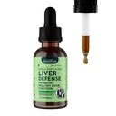 Animal Essentials Lever Defense for Dogs & Cats - Leverstøtte, Mælk Thistle, Mælkebøtte, Flydende supplement, Detox Blend, Lever Cleanser - 2 Fl Oz