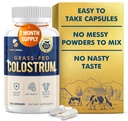 Colostrum Supplement 2 Måned Supply, Græs Fed Bovine Colostrum, Colostrum Powder Kapsler