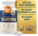 Colostrum Supplement 2 Måned Supply, Græs Fed Bovine Colostrum, Colostrum Powder Kapsler