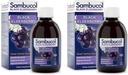Sambucol Black Elderberry Syrup - Sambucus Elderberry Syrup, Black Elderberry Liquid, Immunstøtte, Høje Antioxidanter, Gluten Free - Original Formel, 7,8 Fl Oz (Pack of 2)