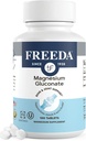 Freeda Magnesium Gluconat - Kosher Vegan Magnesium Supplement for mænd og kvinder - Ben & Muscle Cramp og spasmer Relief - Natural Muscle Relaxer - Magnesio Vitaminer og kosttilskud (100 tabletter)