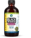 Amazing Herbs Premium Black Seed Oil - Gluten Free, Non GMO, Cold Pressed Nigella Sativa aids i fordøjelsessygdomme, immunforsvar, hjernefunktion - 8 Fl Oz