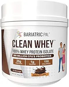 BariatricPal Clean Whey Protein (25g) med Probiotika (15 Servere) (Chokolade)