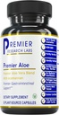Premier Research Labs Premier Aloe - Aloe Vera Kapsler, Aloe Vera Supplement, Acemannan, Aloe Pills til fordøjelsesmæssig sundhed & immunstøtte, Aloe Gel Extract Caps - 30 Vegetariske Kapsler