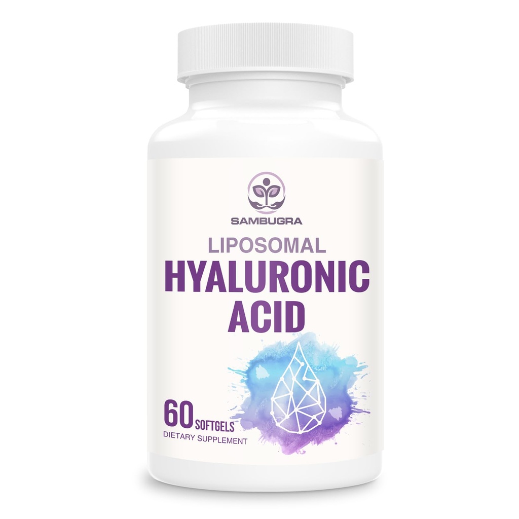 Liposomal hyaluronsyre 1000mg, høj biotilgængelighed Hyaluronsyre kapsler, kosttilskud Support Hud og knogler, 60 kapsler