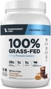 Transparent Labs Grass- Fed Whey Protein Isolate - Naturlig Flavored, Gluten Free Whey Protein Powder med 28 g protein per servering & 9 Aminosyrer - 30 Servere, Chokolade Peanut Butter