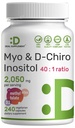 Myo- Inositol & D- Chiro Inositol Supplement for kvinder (40: 1)