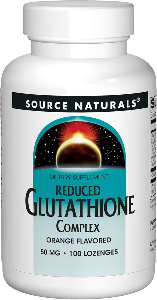 Source Naturals Glutathione Complex, Reduceret 50 mg, 100 tabletter (pakke med 2)