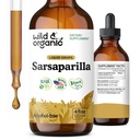 Wild & Organic Sarsaparilla Root Tinktur - Samlet støtte - Sarsaparilla Extract Supplement - Vegan, Sukker & Alkohol- Free Liquid Drops - 4 fl oz