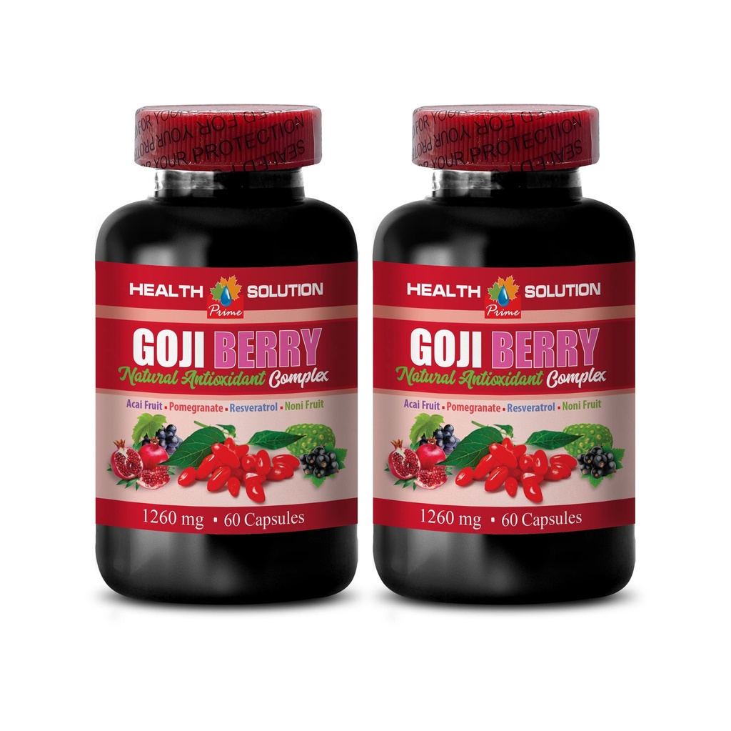 antioxidant multivitamin - GOJI BERRY - NATURAL ANTIOXIDANT COMPLEX - Natural resveratrol - antioxidanter supplement - superfood goji bær, goji bær kosttilskud, superfood antioxidant, 2B 120Caps
