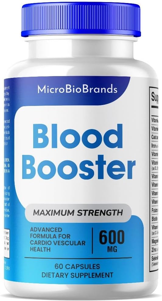 (1 Pack) MicroBio Blood Booster Capsules, Micro Bio Blood Booster Natural Blood Flow Support Supplement, Blood Booster Pills, Micro Bio Brands Blood Booster Advanced Formula