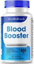 (1 pakke) MicroBio blod Booster kapsler, Micro Bio blod Booster naturlige blodgennemstrømning Support, Blood Booster piller, Micro Bio Brands Blood Booster Avanceret formel