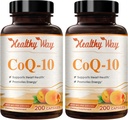 Coenzym Q10 400mg CoQ10 Supplement - En gang daglig Coq 10 400mg Powder Capsules for Sund Heart Antioxidant and Energy Support - Non- GMO Quick Absorption Ubiquinone Q10 Coenzym (200 Servere)