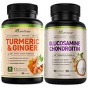 Nature 's Base Gurkemeje & Ginger 60 ct + Glucosamin Chondroitin 90 ct