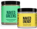 NAKED Vegansk energigivende Bundle Unflavored Energy Nutrition Super Green Powder Organic Green Supplement