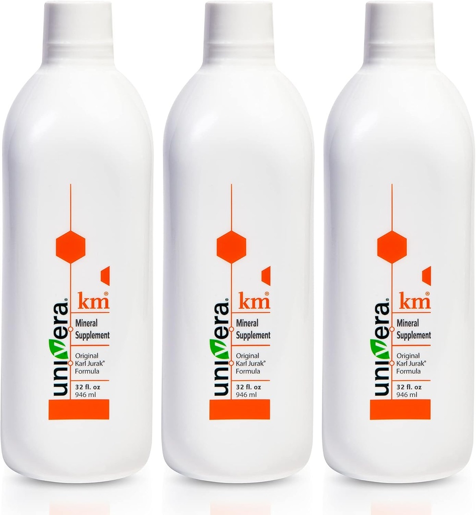 Univera KM Mineral Supplemented 124; Original Karl Jurak Formel 124; Rich in Kalium & Vitumumums124; Stabiliserer pH Balance 124; Understøtter fordøjelse + Nutrient Absorption 124; Natural Phytonutrients