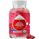 Healthy Gut Probiotic Gummies for Adults - Organic Probiotics for Gut Health Upset Stomach Relief and Immune Support - Digestive Health Chewable Probiotic Gummies for Women and Men - 5 Billion CFU
