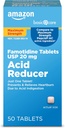 Basic Care Maximum Strength Famotidine Tablets 20 mg, Acid Reducer for Heartburn Relief, 50 Greve
