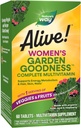 Naturen er i live! Garden Godhed Multivitamin til kvinder, Høj Potens B- Vitaminer til støtte Cellular Energy *, 1 Servering Veggies & Frugter * *, 60 tabletter