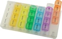 Pop Ugentlig Pill Organizer 4 gange om dagen - Stor rejse Pill sag w / 28 Segment til at holde Medicin, Vitamin & tillæg - Daglig Pill Box 7 dag - Moisture- resistent Store Medicin sager