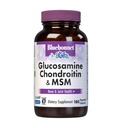 Bluebonnet Nutrition Glucosamin Chondroitin Plus MSM, Glucosamin, Chondroitin Sulfate, C-vitamin & OptiMSM, Bone & Joint Health, Non GMO, Gluten Free, Soy Free, Milk Free, 180 Vegetabilske kapsler