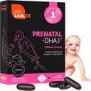 Zahler Prenatal Vitamin med DHA & Folate - DHA kosttilskud & Prenatal Multivitamin til mor og barn - Kosher Prenatal DHA Prenatal Vitaminer med jern, Pre Natal Softgels 60 Greve
