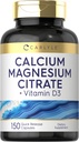 Carlyle Calcium Magnesium Citrat med D3- vitamin 124; 150 Kapsler