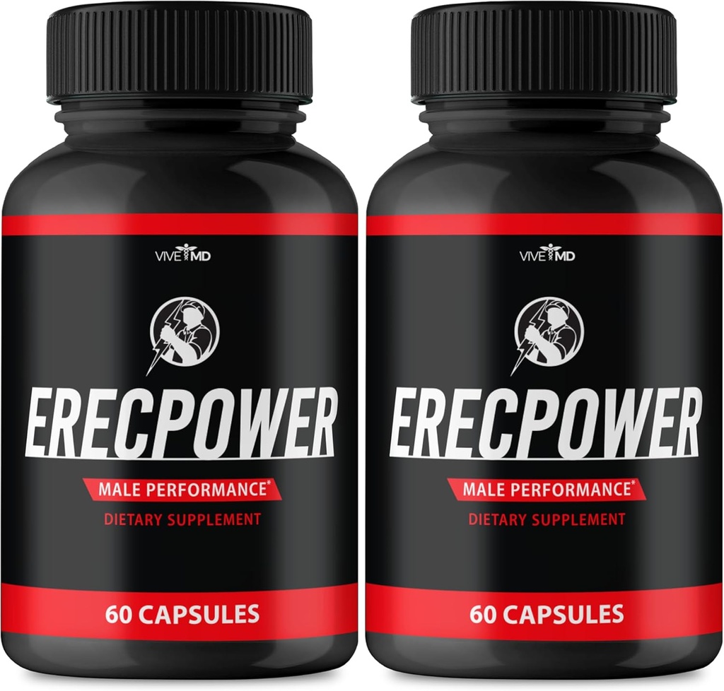 Erecpower for mænd kapsler - Erecpower piller Advanced Formel - Maksimal styrke, ErecPower for mænd supplement Erec Power 60 Kapsler, Erec Power Vitamin piller anmeldelser (2 Pack)