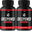Erecpower for mænd kapsler - Erecpower piller Advanced Formel - Maksimal styrke, ErecPower for mænd supplement Erec Power 60 Kapsler, Erec Power Vitamin piller anmeldelser (2 Pack)