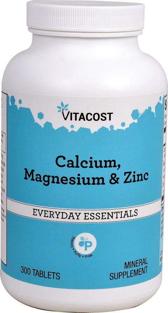 Vitacost Calcium, Magnesium & zink - 300 tabletter