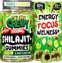 Pure Himalayan Shilajit Gummies - High Potency Gold Grade Resin - Energi Boost og immunforsvar for mænd og kvinder med Ashwagandha og Shatavari - 120 Gummy - Apple & Kiwi