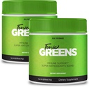 Tonic Green Powder Vitamin Supplement Advanced Formel - Natural Green Blend Energy Supplement - Maksimal styrke, TonicGreen BCAA, Tonic Green Alle naturlige Formel Powder Support Anmeldelser (2 Pack)