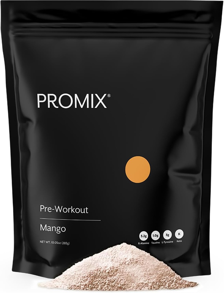 ProMix Nutrition Pre- workout - Maksimere fokus og ydeevne - Gratis Stevia, Xanthan Gum, Soy, Gluten og GMO 'er - Mango - 30 Servering (Pack of 1)