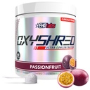 EHP Labs Oxyshred Pre Workout Powder & Shredding Supplement - Preworkout Powder with L Glutamin & Acetyl L Carnitin, Energy Boost Drink - Passionfruit, 60 Servering