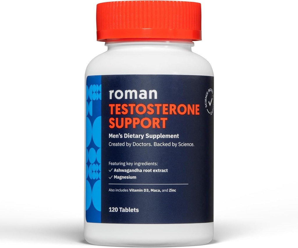 Ro Testosteron Support til mænd; Daglig Nutritional Supplement med Ashwagandha til støtte sund Testosteron Niveauer og Magnesium til at fremme Muscular Health